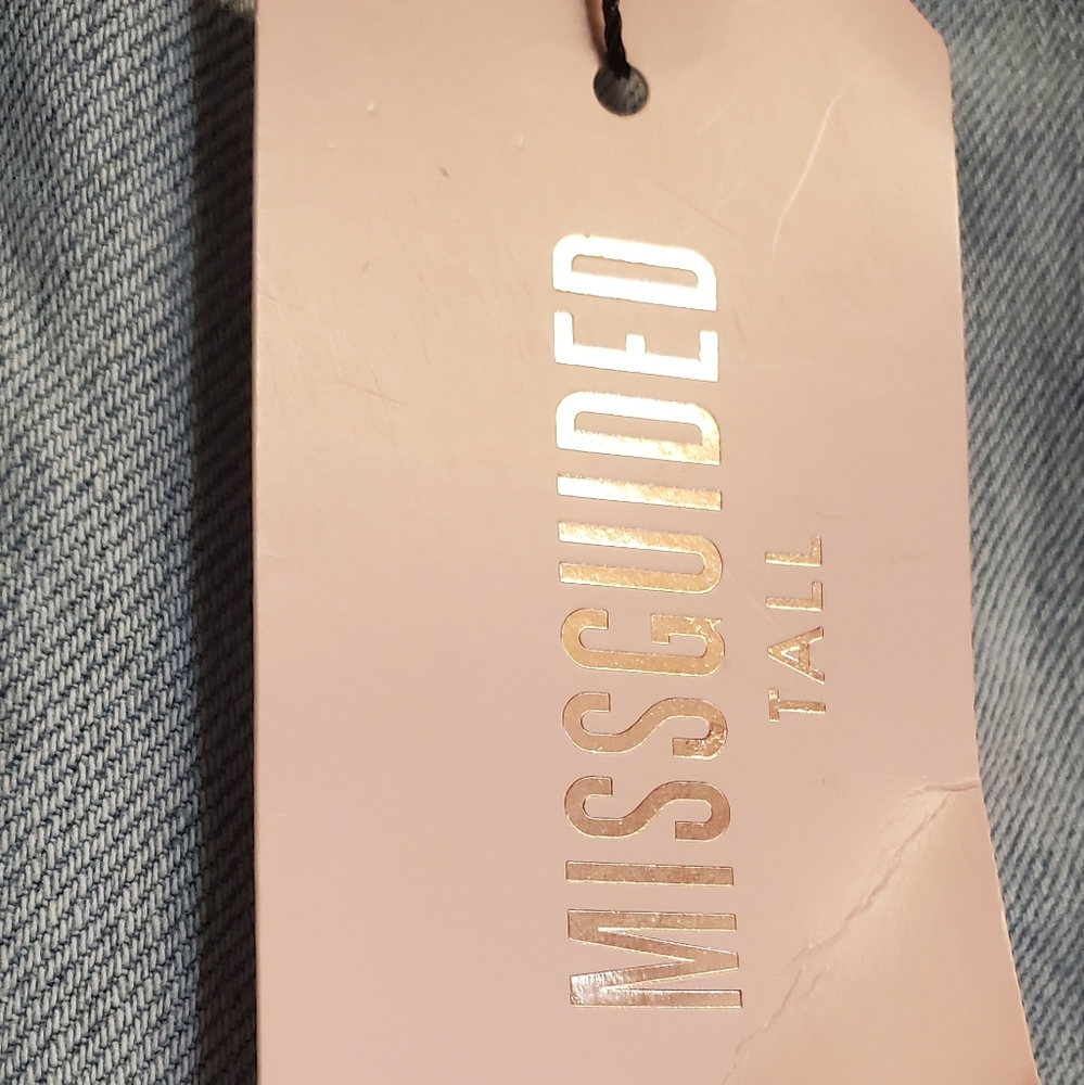 NWT TALL WRATH HIGH WAIST SLASH STRAIGHT LEG DENIM JEANS  2 - Picture 8 of 8